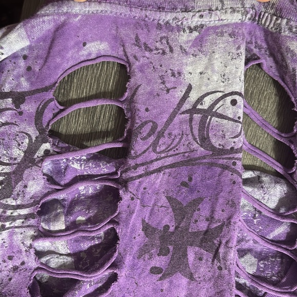 Rebel Saints Ripped Ribbed Tee - Picture 4 of 7